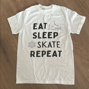 Comfort Colors skating shirt. Eat Sleep Skate Repeat Graphic Tee.